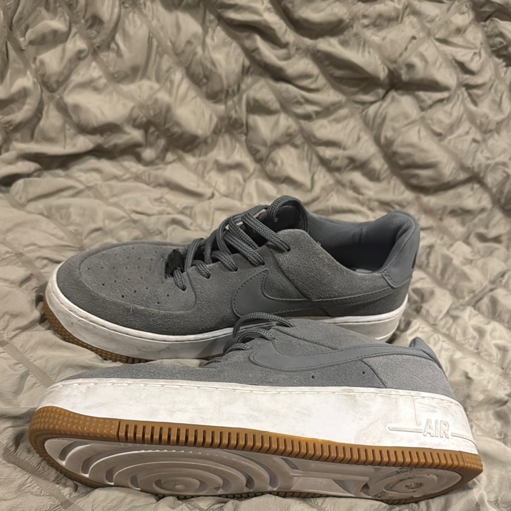 Nike Women's Gray Platform Sneakers